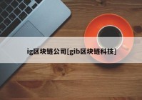 ig区块链公司[gib区块链科技]